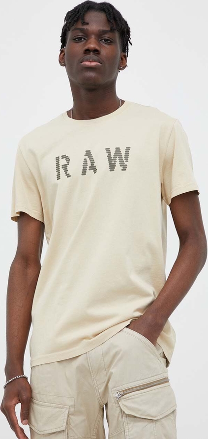 T-shirt G-Star Raw z nadrukiem z krótkim rękawem