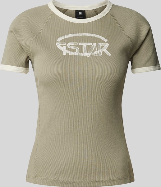 T-shirt G-Star Raw z okrągłym dekoltem z bawełny