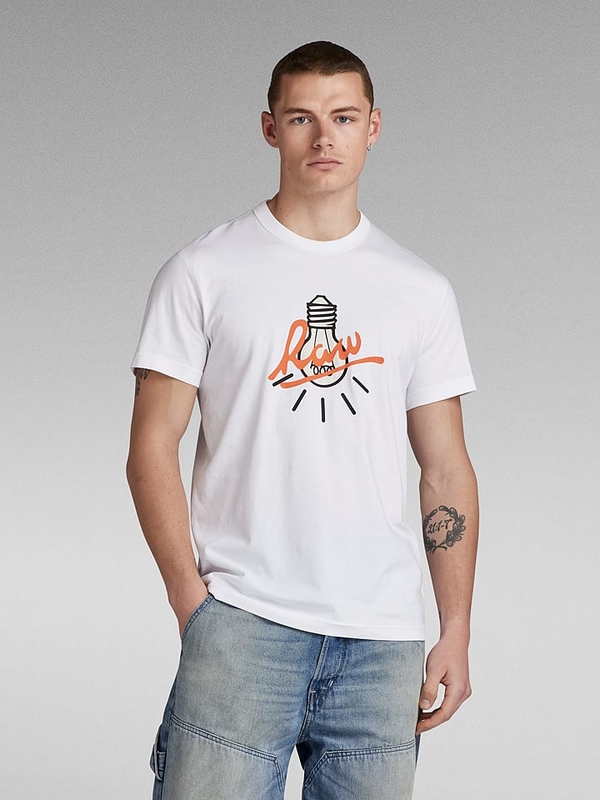 T-shirt G-star z bawełny z krótkim rękawem