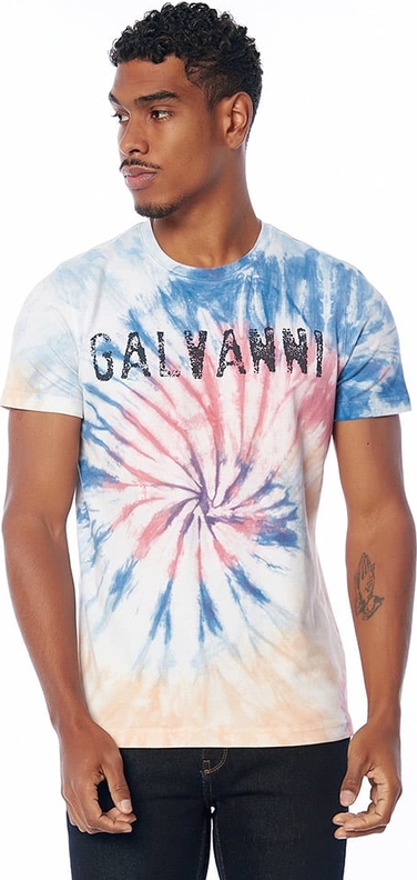 T-shirt Galvanni z nadrukiem z krótkim rękawem w młodzieżowym stylu