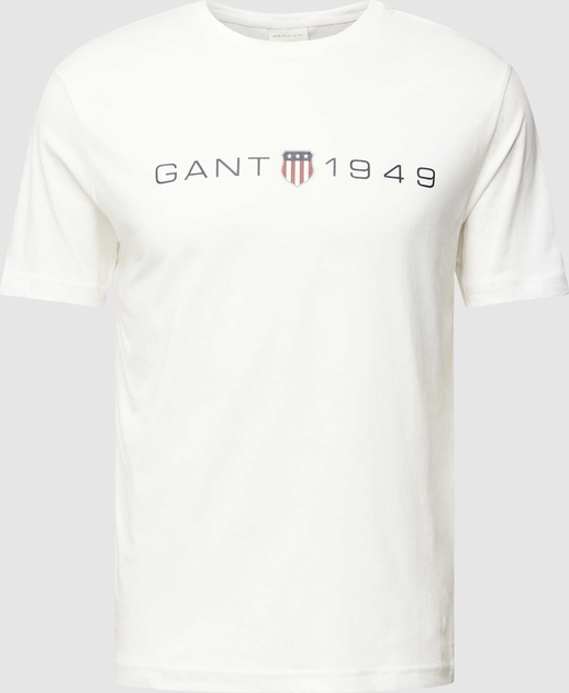 T-shirt Gant z bawełny z nadrukiem