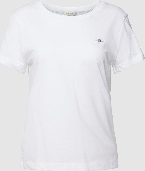 T-shirt Gant z okrągłym dekoltem w stylu casual