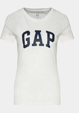 T-shirt Gap w młodzieżowym stylu z okrągłym dekoltem z krótkim rękawem