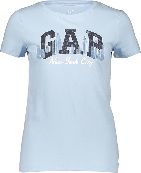 T-shirt Gap z krótkim rękawem z bawełny z okrągłym dekoltem
