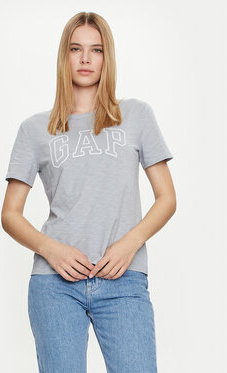 T-shirt Gap z okrągłym dekoltem w młodzieżowym stylu