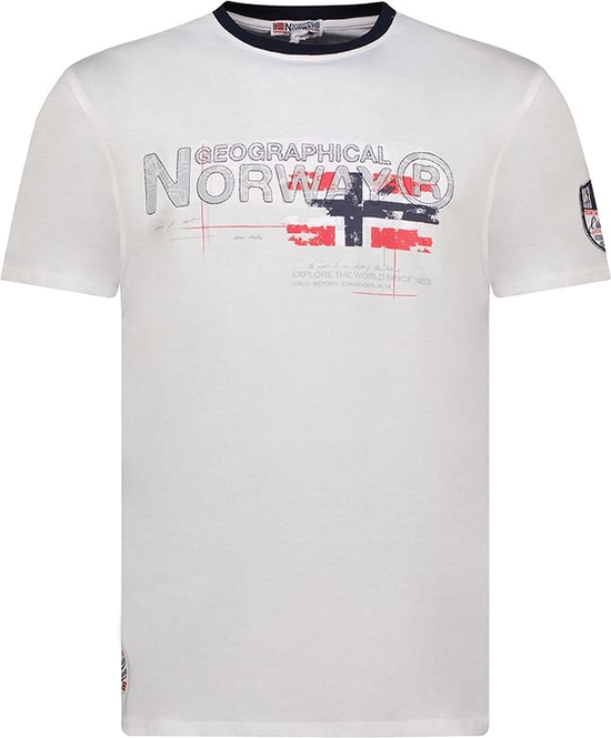 T-shirt Geographical Norway w młodzieżowym stylu z bawełny