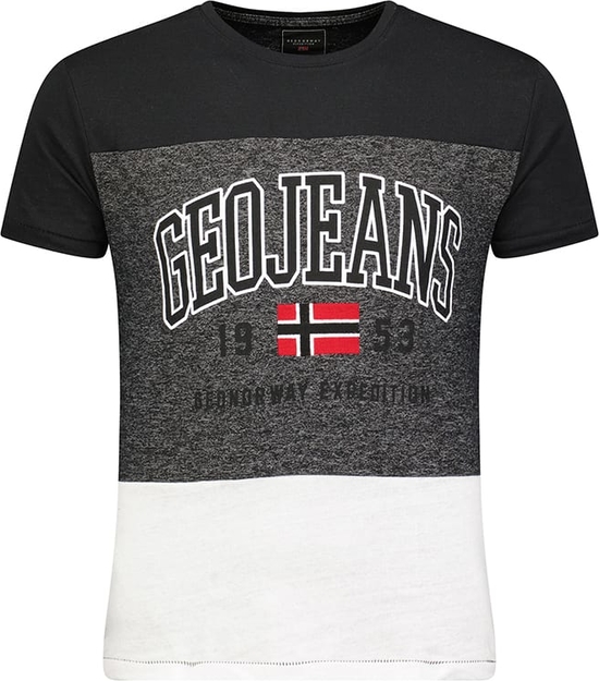 T-shirt Geographical Norway z krótkim rękawem w młodzieżowym stylu
