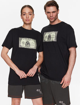 T-shirt Grimey z okrągłym dekoltem w młodzieżowym stylu