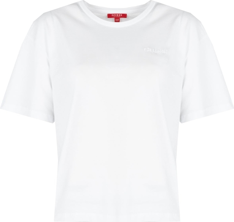 T-shirt Guess w stylu casual z krótkim rękawem z okrągłym dekoltem
