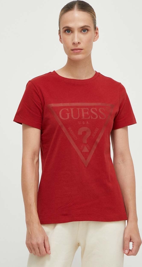T-shirt Guess z bawełny
