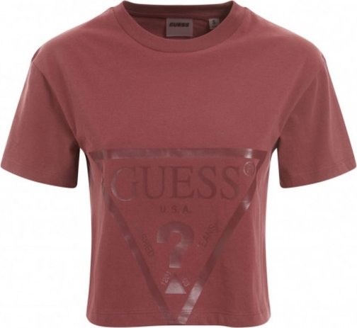 T-shirt Guess z bawełny z krótkim rękawem
