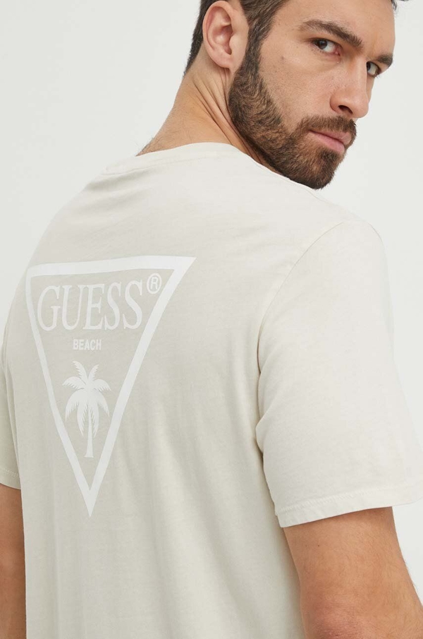 T-shirt Guess z bawełny z krótkim rękawem w młodzieżowym stylu