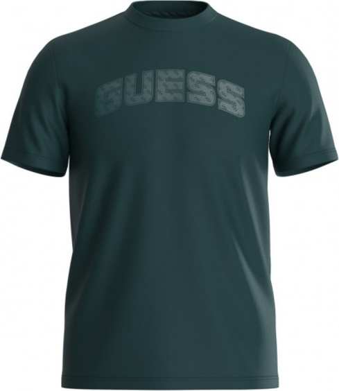 T-shirt Guess z nadrukiem z bawełny