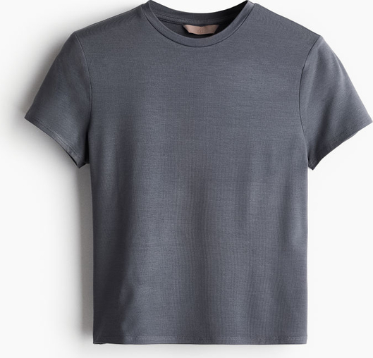 T-shirt H & M w stylu casual z dżerseju z krótkim rękawem