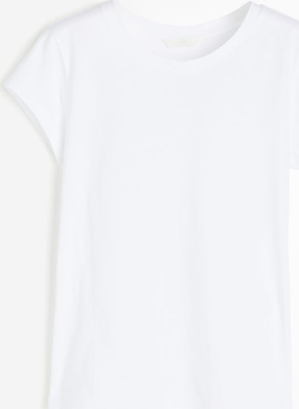 T-shirt H & M w stylu casual z krótkim rękawem z okrągłym dekoltem