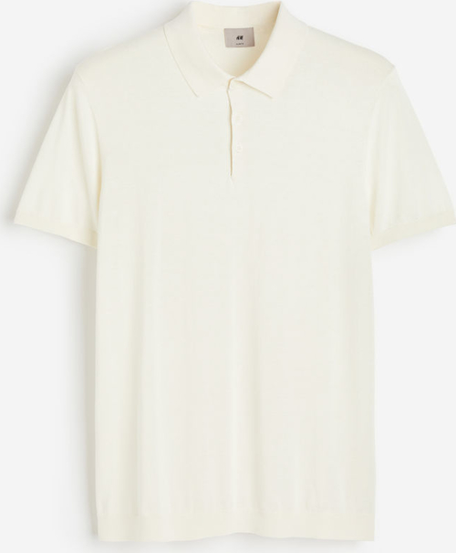 T-shirt H & M z bawełny z krótkim rękawem