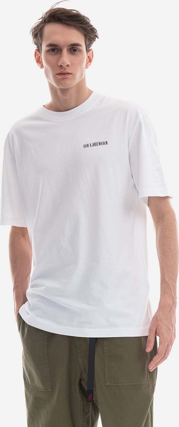 T-shirt Han Kjøbenhavn z bawełny z nadrukiem