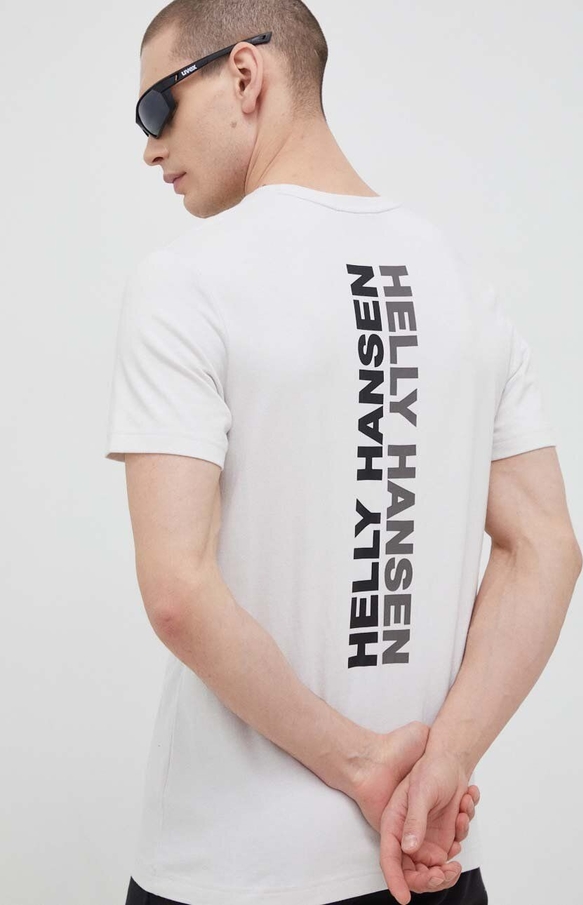 T-shirt Helly Hansen w młodzieżowym stylu z dzianiny