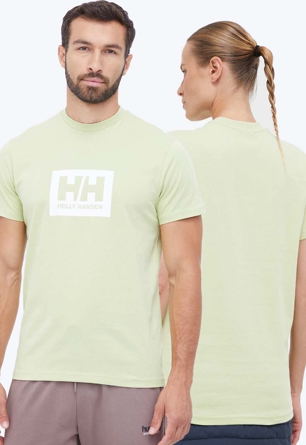 T-shirt Helly Hansen z bawełny w młodzieżowym stylu