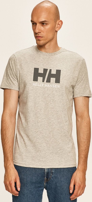T-shirt Helly Hansen z krótkim rękawem z bawełny