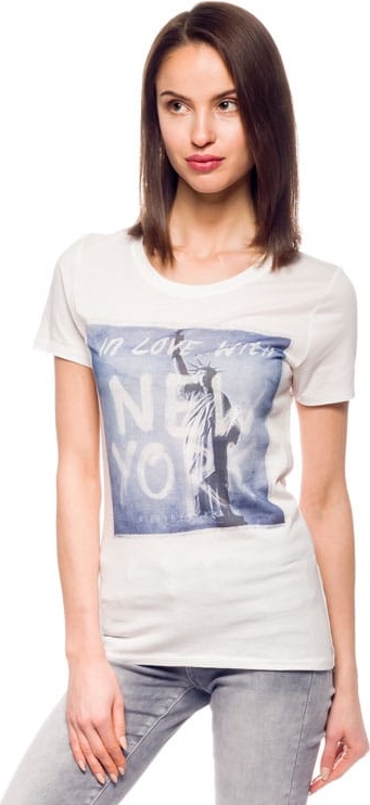 T-shirt Hilfiger Denim w młodzieżowym stylu z okrągłym dekoltem