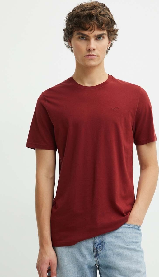 T-shirt Hollister Co. w stylu casual z bawełny z krótkim rękawem