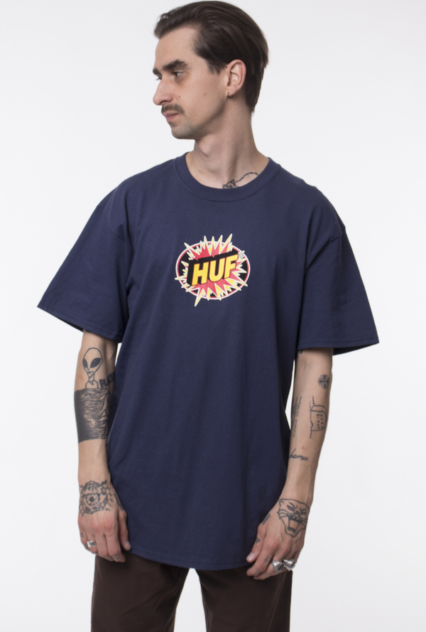 T-shirt HUF z krótkim rękawem w młodzieżowym stylu