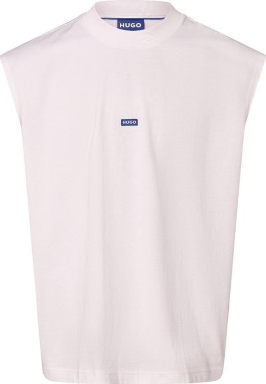 T-shirt Hugo Blue z bawełny z krótkim rękawem