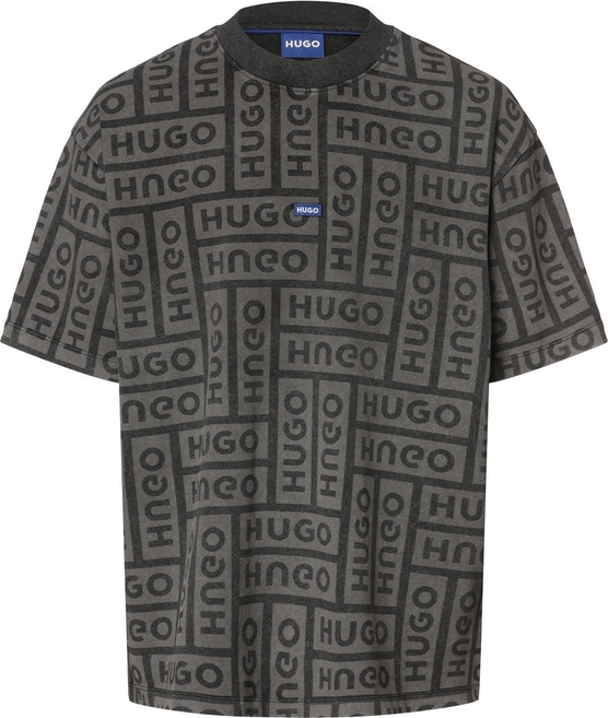 T-shirt Hugo Blue z krótkim rękawem z bawełny w młodzieżowym stylu