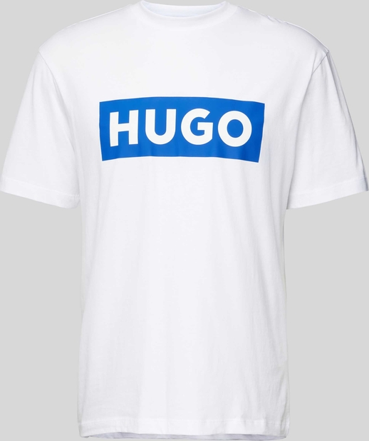 T-shirt Hugo Blue z krótkim rękawem z nadrukiem