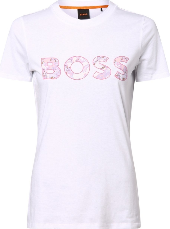 T-shirt Hugo Boss w młodzieżowym stylu z okrągłym dekoltem z krótkim rękawem