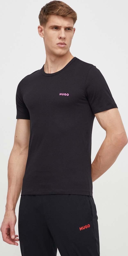T-shirt Hugo Boss z bawełny z krótkim rękawem w stylu casual