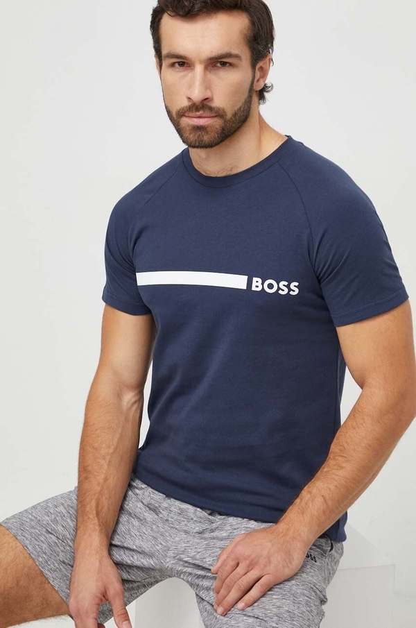 T-shirt Hugo Boss z krótkim rękawem w młodzieżowym stylu