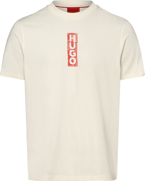 T-shirt Hugo Boss z krótkim rękawem w młodzieżowym stylu z nadrukiem