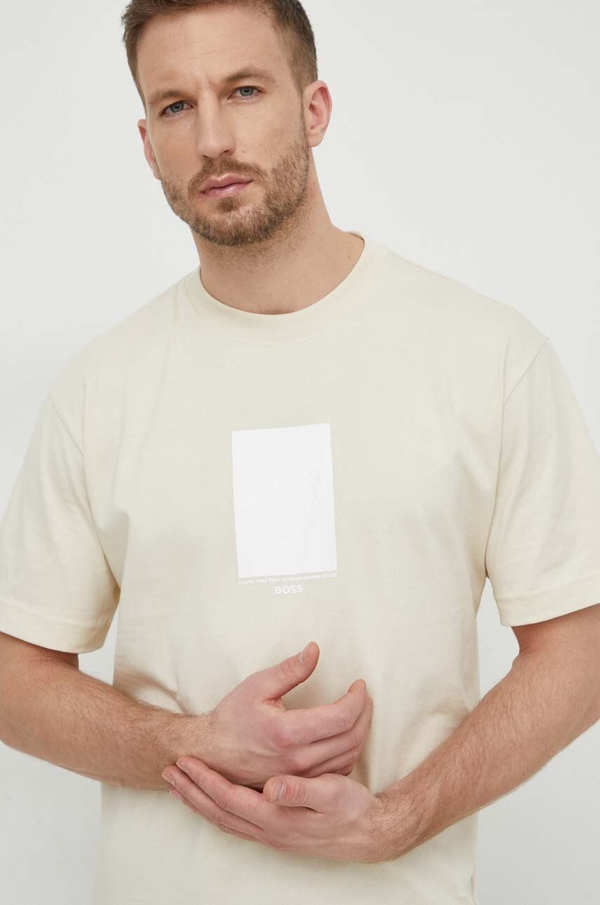 T-shirt Hugo Boss z krótkim rękawem z nadrukiem