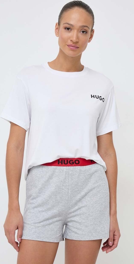 T-shirt Hugo Boss z krótkim rękawem z okrągłym dekoltem w stylu casual
