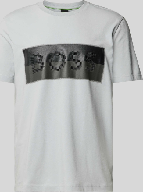 T-shirt Hugo Boss z nadrukiem z bawełny