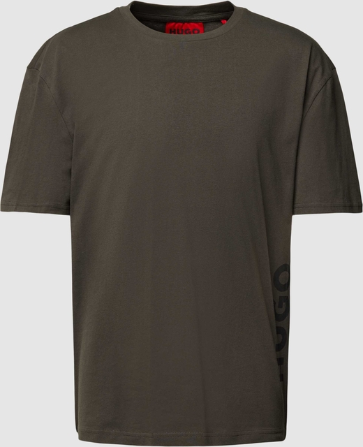T-shirt Hugo Boss z nadrukiem z bawełny