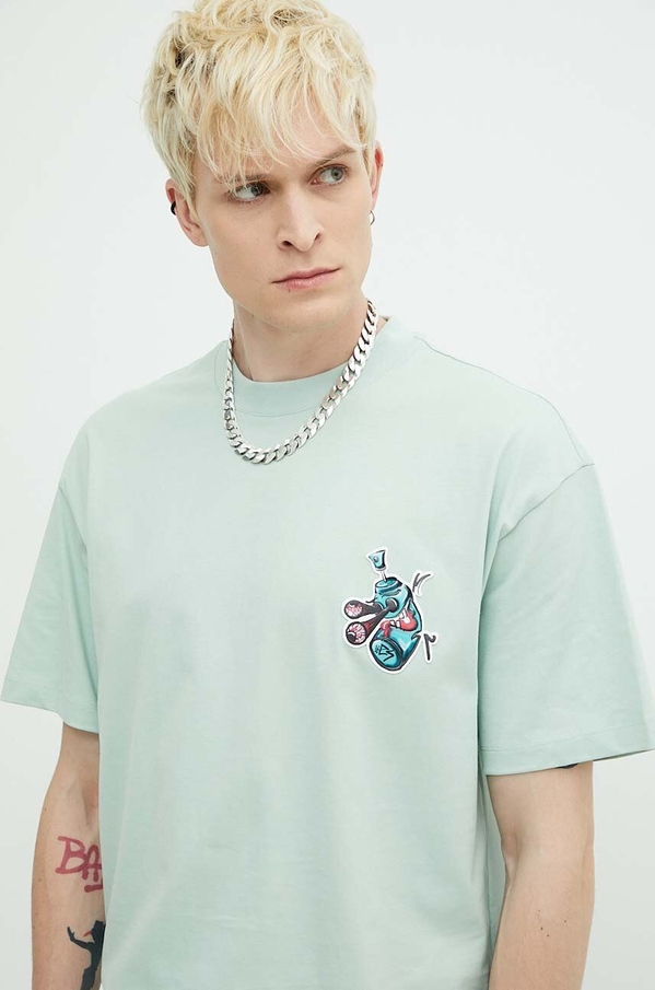 T-shirt Hugo Boss z nadrukiem z bawełny w stylu casual