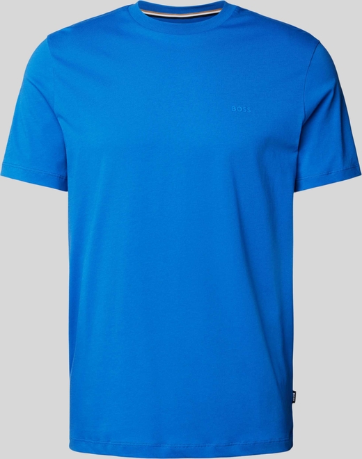 T-shirt Hugo Boss z nadrukiem z bawełny z krótkim rękawem