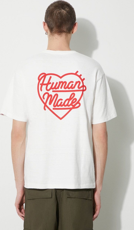 T-shirt Human Made z bawełny z krótkim rękawem z nadrukiem