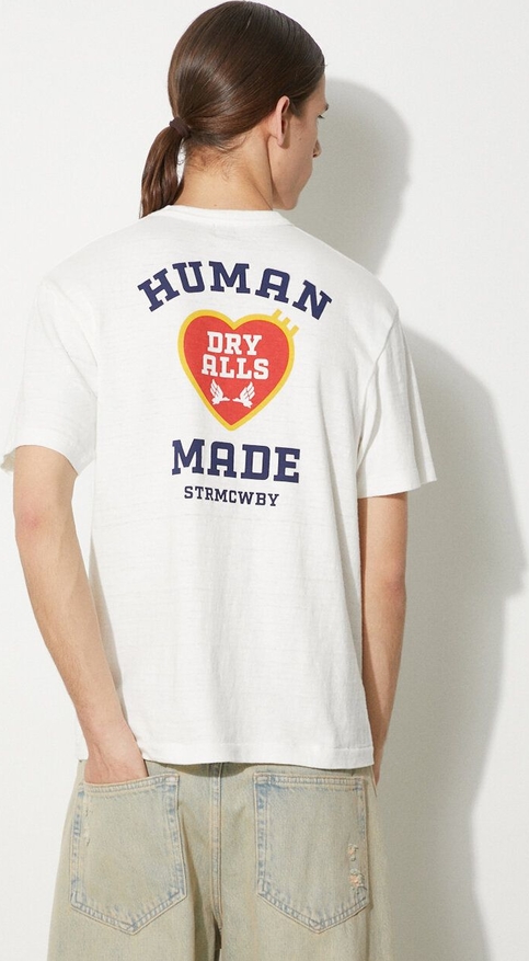 T-shirt Human Made z krótkim rękawem w młodzieżowym stylu z bawełny