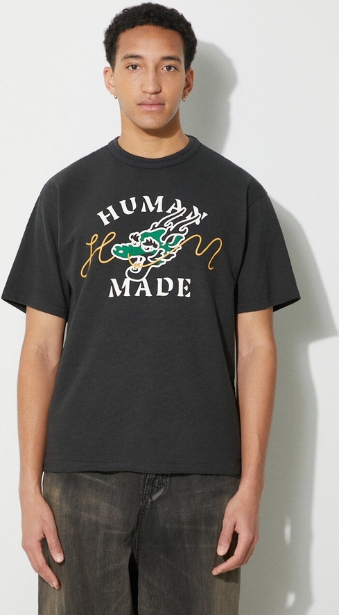 T-shirt Human Made z nadrukiem z krótkim rękawem w młodzieżowym stylu