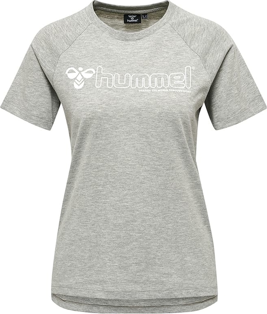 T-shirt Hummel z krótkim rękawem z okrągłym dekoltem z bawełny