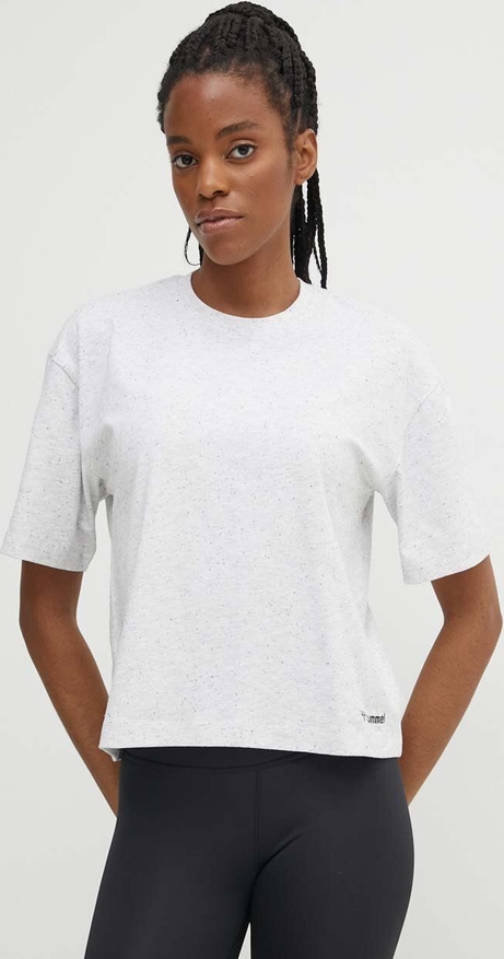 T-shirt Hummel z okrągłym dekoltem z krótkim rękawem