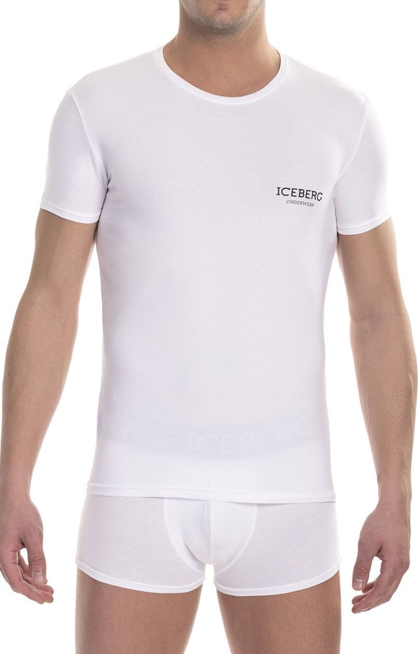 T-shirt ICE1UTS01 Round neck, Kolor biały, Rozmiar M, ICEBERG