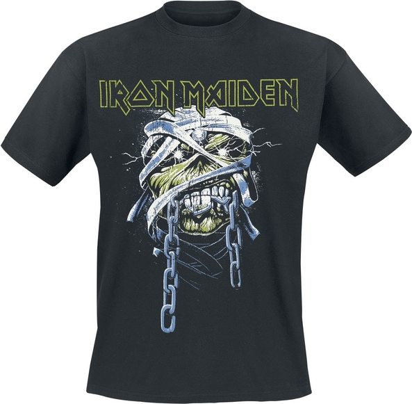 T-shirt Iron Maiden z bawełny z krótkim rękawem