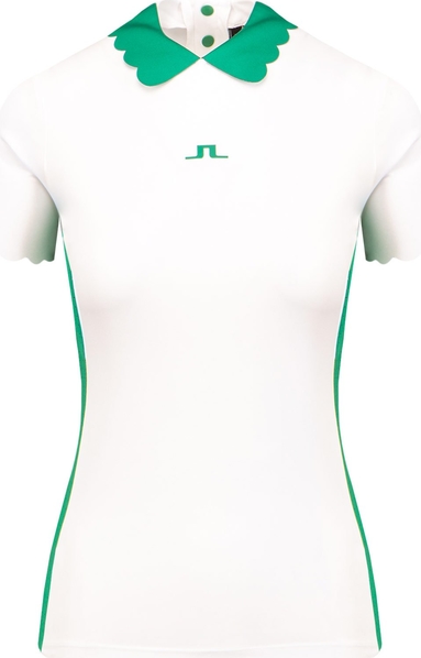 T-shirt J. Lindeberg w sportowym stylu z krótkim rękawem