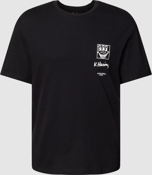 T-shirt Jack & Jones w młodzieżowym stylu z bawełny
