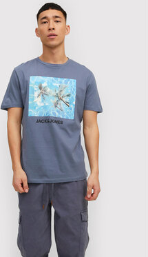 T-shirt Jack & Jones w młodzieżowym stylu z nadrukiem z krótkim rękawem